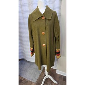 Vintage Jacques Ruc Wool Blend Coat